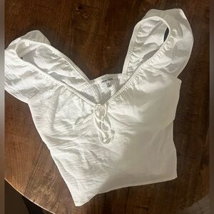 Urban Social White cropped tank